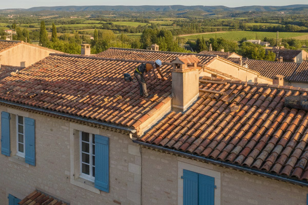 Réparation de fuite sur toiture